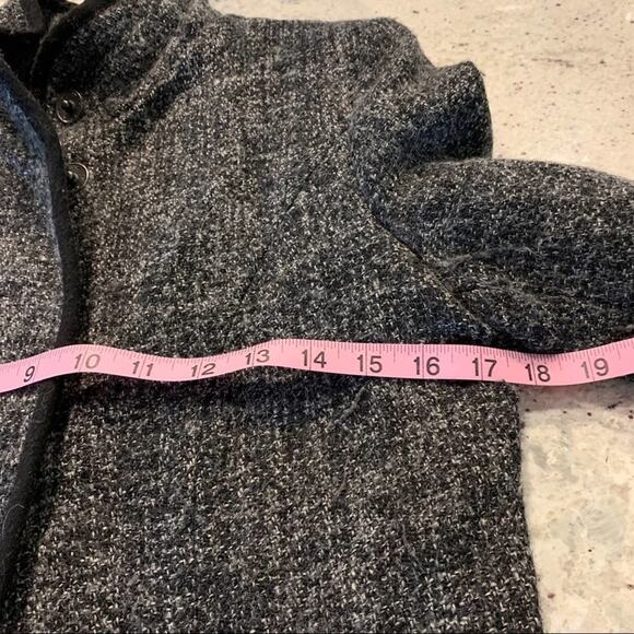 mossimo supply co. Tweed Wool Blend Coat fully lined  black trim Size Small - Picture 8 of 11